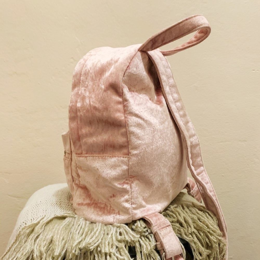 Pink Suede Backpack - Picture 4 of 6